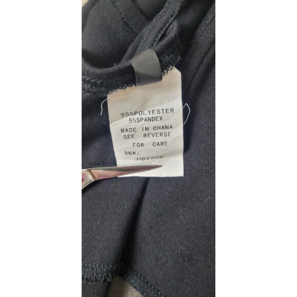 K Too Women's Sleeveless Dress Black Mesh Panels Size Small Zipper Back - Picture 10 of 11